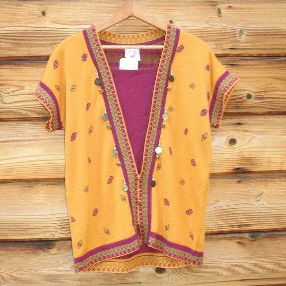 NWT Vintage 80's Knit Top Sweater - Picture 2 of 8